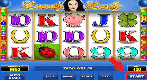 start lovely lady spel