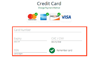Storting met american express