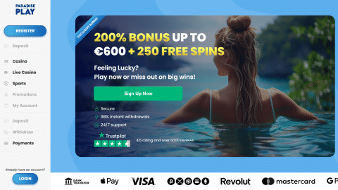Paradise play casino Nederland